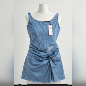 Denim Blue Mini Dress